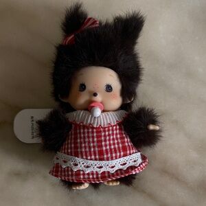 NWT Monchhichi plush keychain.